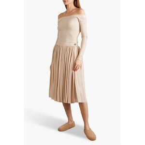 Khaite Off-the-Shoulder Cutout Jersey Bodysuit NWT